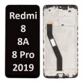 Xiaomi Redmi 8/ 8A/ 8A Pro (2019) LCD / OLED touch screen with frame (Original Service Pack) [BLACK] X-388